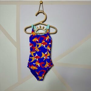 Colorful koi fish girl one piece